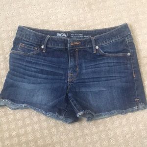 Denim Mid-Rise Shorts